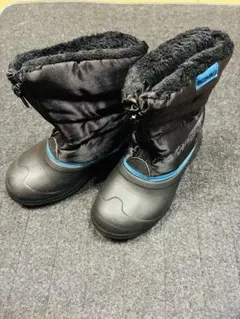 IGNIO 子ども用ウィンターブーツ 210サイズ ブラック/ブルー