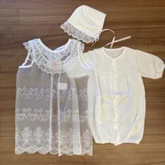 ベビードレスセット 50~60cm ホワイト
