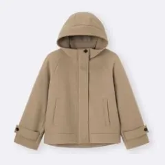 コージーメルトンショートフーディコート L