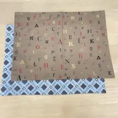(A)訳あり　ランチョンマット2枚セット　30×40(最大で-1cm箇所あり)