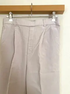 新品 グローバルワーク Lサイズ　コーデュロイ テーパードパンツ アイボリー