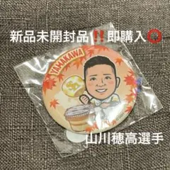 新品 山川穂高 食欲の秋2025 若鷹ガチャ 缶バッジ ソフトバンクホークス
