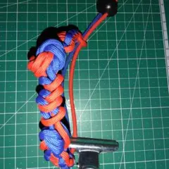 マンダラ結びの編み込みブレスレット（パラコードクラフト）33