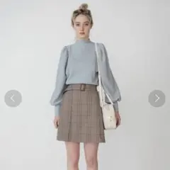 美品　RUBY AND YOU ベルトチェックスカート　ミニスカート　チェック