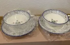Noritake オランジュリー　ティーカップ&ソーサー2個セット