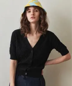 【美品】Steven Alan 半袖ケーブルカーディガンのサムネイル