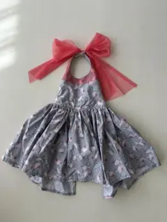 【MARLMARL】フラミンゴ柄お食事エプロン