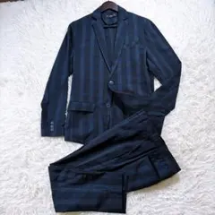 【サイズM☆シアサッカー】BENO ビーノ セットアップ　カジュアルスーツ　春夏