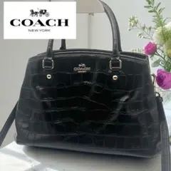 COACH コーチ ショルダーバッグ ハンドバッグ クロコダイル型押し