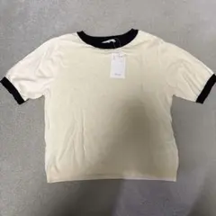 クリーム色 半袖Tシャツ Fサイズ 100%コットン