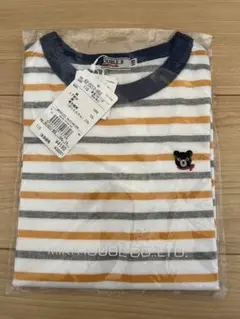 【新品未使用】ミキハウス　ダブルビー　半袖Tシャツ　110 ボーダー