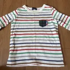 ミキハウス　ストライプTシャツ 90