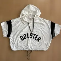 ピンクラテ　フード付きパーカー S ホワイト150