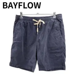 BAYFLOW ネイビー ショートパンツ スポーティー ウエストゴム 夏