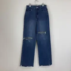 NICE CLAUP ダメージ　デニムパンツのサムネイル