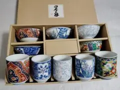 九谷焼 お猪口6個セット 木箱付き - メルカリ