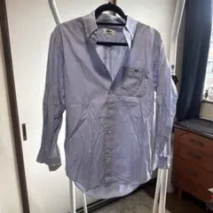 ⭐︎LACOSTE中古品大放出⭐︎LACOSTE ストライプ長袖シャツ 39-81