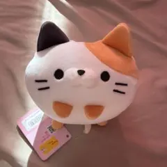 もちふわ！ころころにゃんこ　みけにゃん ぬいぐるみ　タグ付き