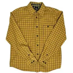 【美品】 Old STUSSY オールド ネルシャツ チェックシャツ 長袖 M