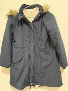 a.v.v フード付き中綿コート 150 ネイビー