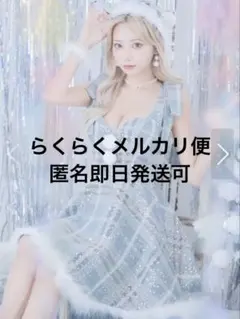 JEWELS サンタコスプレ サンタコス 水色 ブルー 青 S ツイード