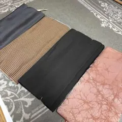 着物帯セット 紺色 茶色 黒 ピンク