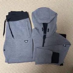 ARMANI JEANS グレー フード付きスウェット 上下セットアップ メンズ