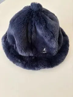 KANGOL ネイビー ファー バケットハット
