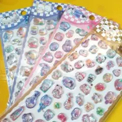 3D立体シール　4枚セット