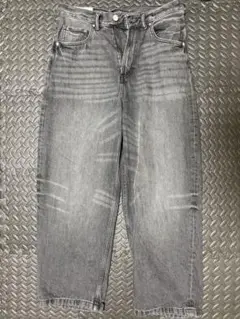H&M グレー ルーズフィットバギーデニム 30/30