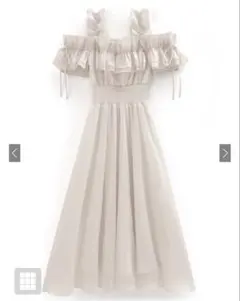 フリルオフショルコルセットワンピース　mb1584