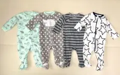 ベビーロンパース 4枚セット 3-6m 66cm
