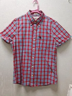アバクロンビー&フィッチ 半袖チェックシャツ Sサイズ