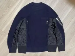 Sacai サカイ✰ コレクション　クリーニング済　MA-1 ニット　ブルゾン sacai / MA-1 – MaW SAPPORO