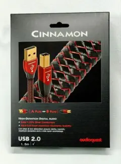 AudioQuest Cinnamon1.5m A-B USB2.0ケーブル美品のサムネイル