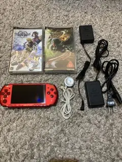 PSP-3000RR 本体セット バッテリーなし　付属品あり おまけソフト付き
