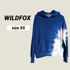 WILDFOX ネイビータイダイフードパーカー