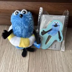 パペットスンスン　ぬいぐるみマスコット　うきわ　アクリルヘアクリップ