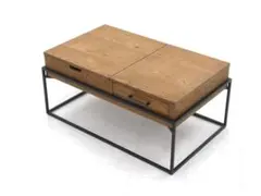 展示品　クラッシュゲート　ロージー　オーク材　センターテーブル　コーヒーテーブル