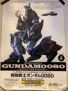 アニメポスターセット（ガンダム0080 宇宙皇子 ダンガイオー3 ヴイナス戦記）