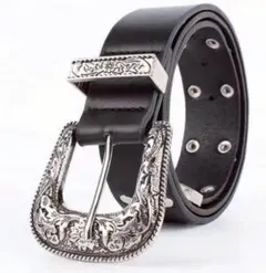 ウエスタンベルト　デニム　ヴィンテージ　y2k　グランジ　古着　ベルト