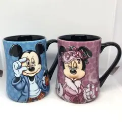 ディズニー 寝起き ミッキー ミニー ペアビッグ マグカップ