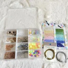 【まとめ売り】ビーズ・アクセサリー用パーツセット