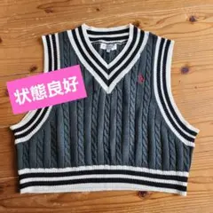 U.S. POLO ASSN. ケーブルニットベスト Fサイズ