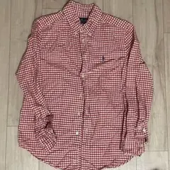 Ralph Lauren 赤チェック 長袖シャツ M