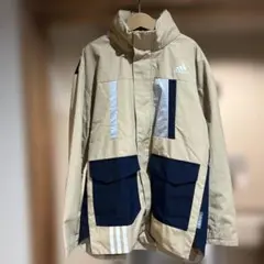 adidas ベージュ ネイビー ジャケット J150