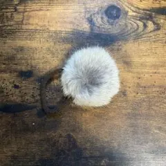 ファー付き　ヘアゴム