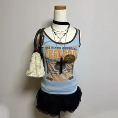 タンクトップ　平成ギャル パンク ギャル y2k グランジ ピチT