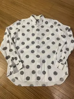 COMME des GARCONS HOMME PLUS 千鳥ドット柄シャツ Mのサムネイル