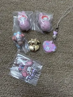 マイメロディ カプセルトイ マスコット　いちご新聞　6個